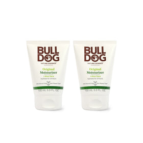 Bulldog moisturizer front packaging showing product and brand for clear choice