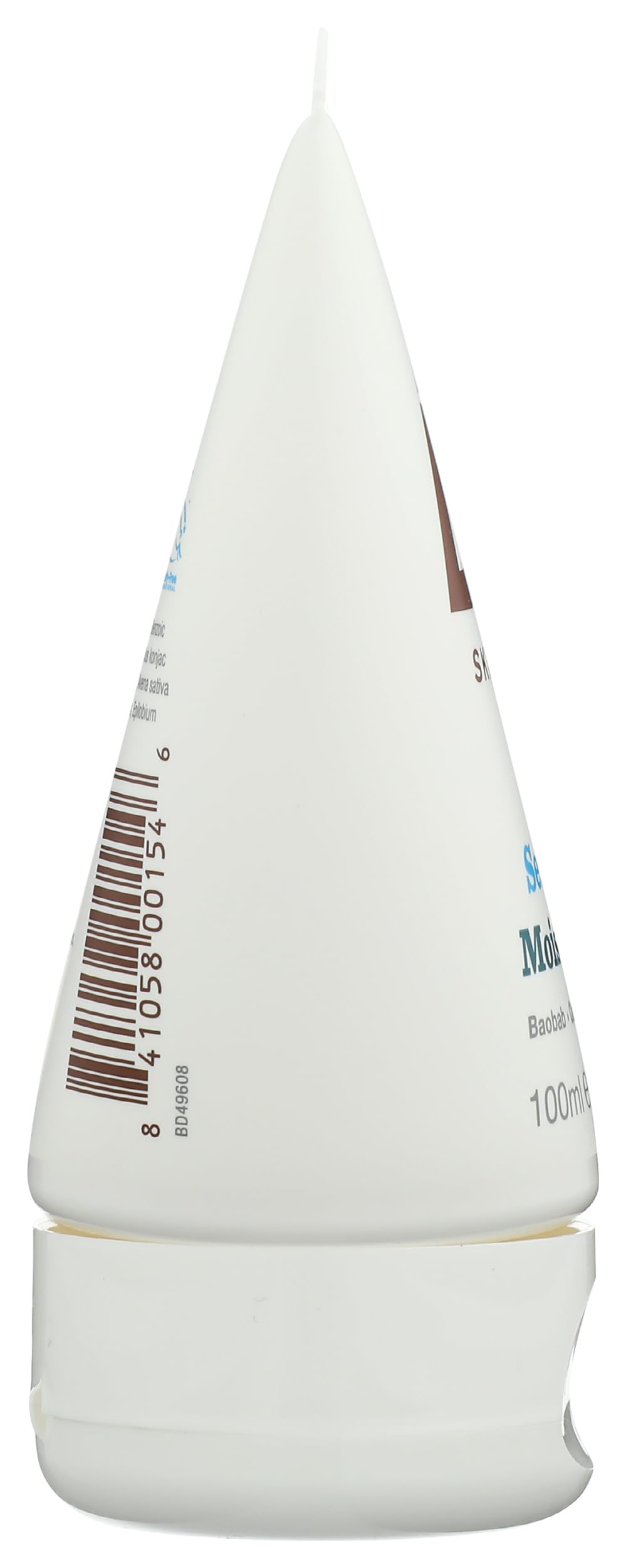 Bulldog tube cap and opening detail for easy dispensing and no-mess use