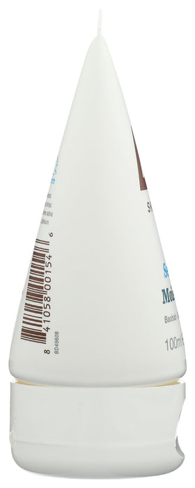 Bulldog tube cap and opening detail for easy dispensing and no-mess use