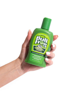 Bullfrog Amphibious in beach setting with user for water-resistant protection