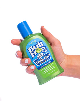 Bullfrog Quik Gel texture close-up highlighting clear, fast-absorbing gel