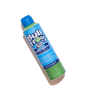 Bullfrog texture on skin demonstrating fast-drying, non-greasy finish