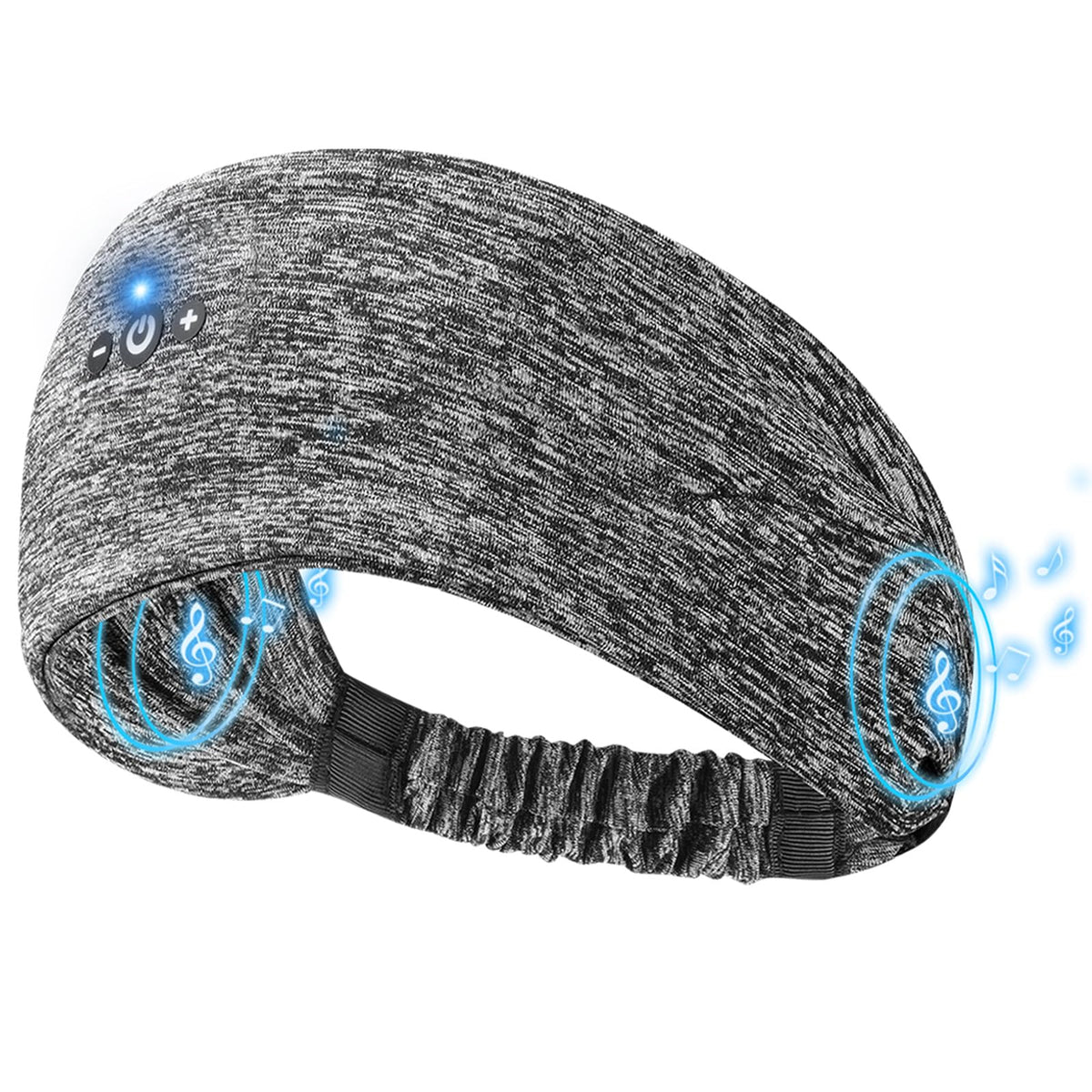 BULYPAZY front view headband showing fit and sleek design for sleep comfort