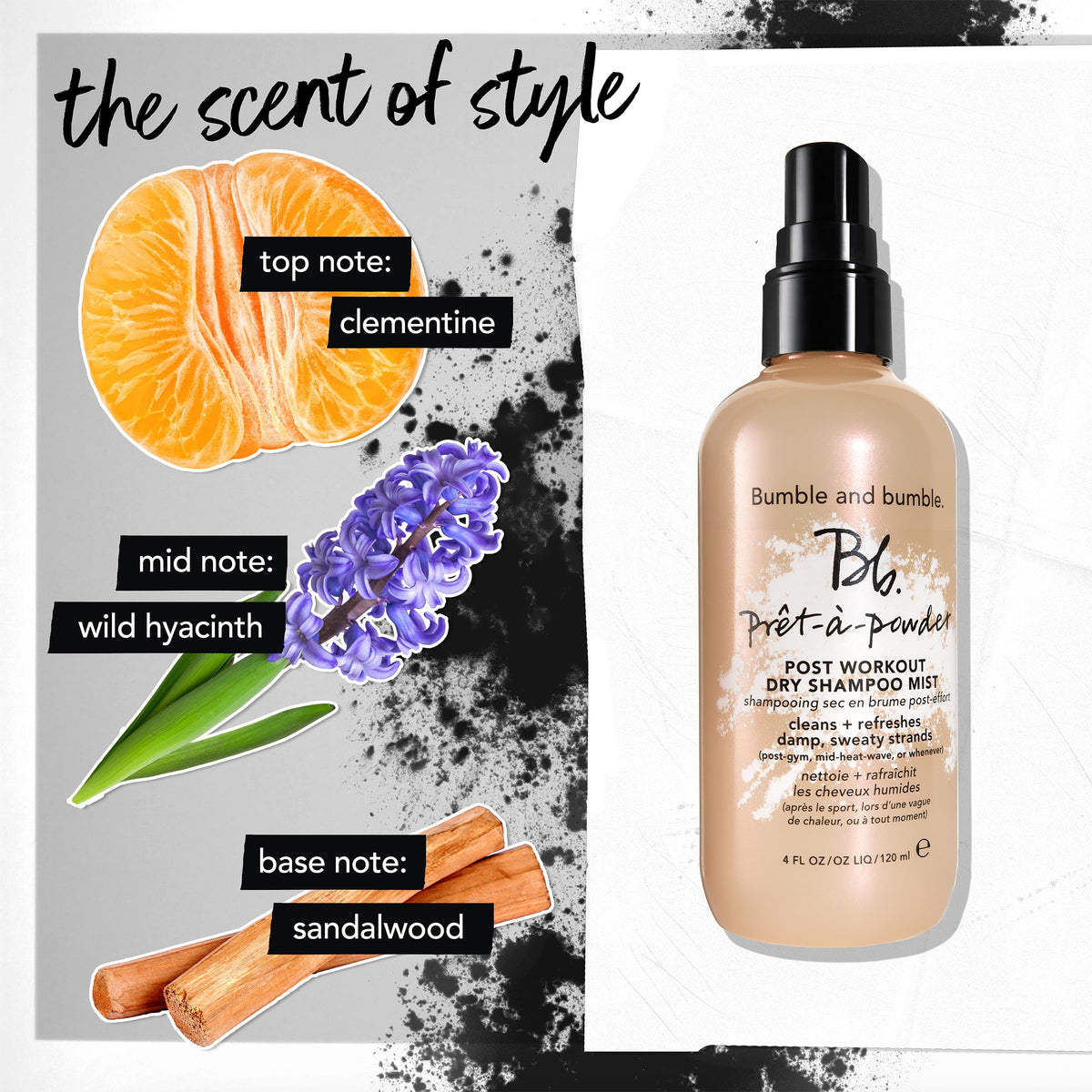 Bumble and bumble application at roots showing targeted refresh benefit