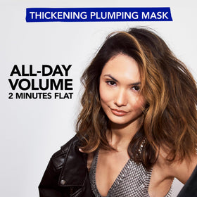 Bumble and bumble applying mask on wet hair for smoother detangling