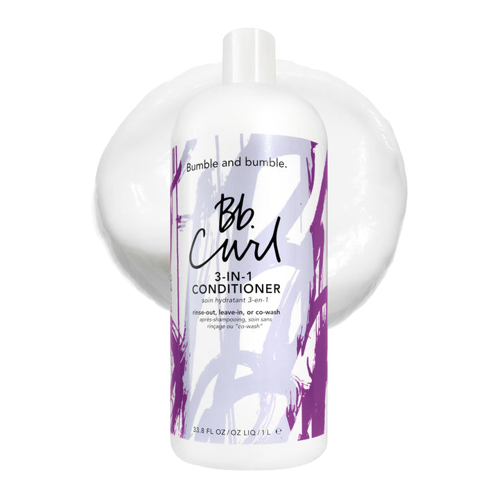 Bumble and bumble front bottle shot showing product and label benefits