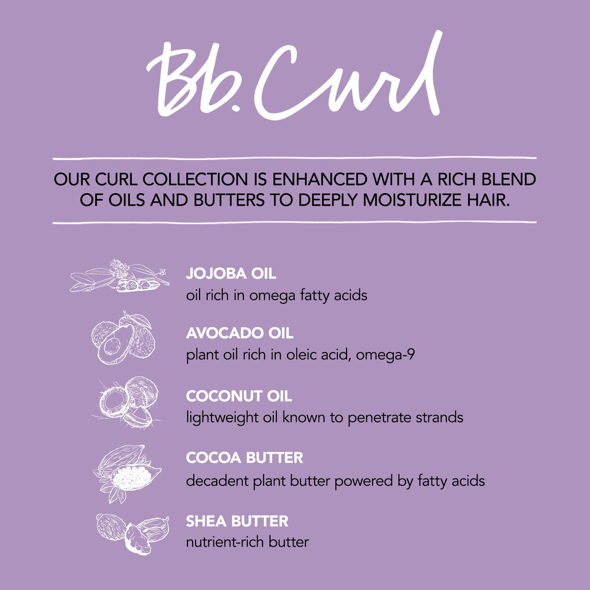 Bumble and bumble cream applied to damp curls, hydrates and defines natural waves