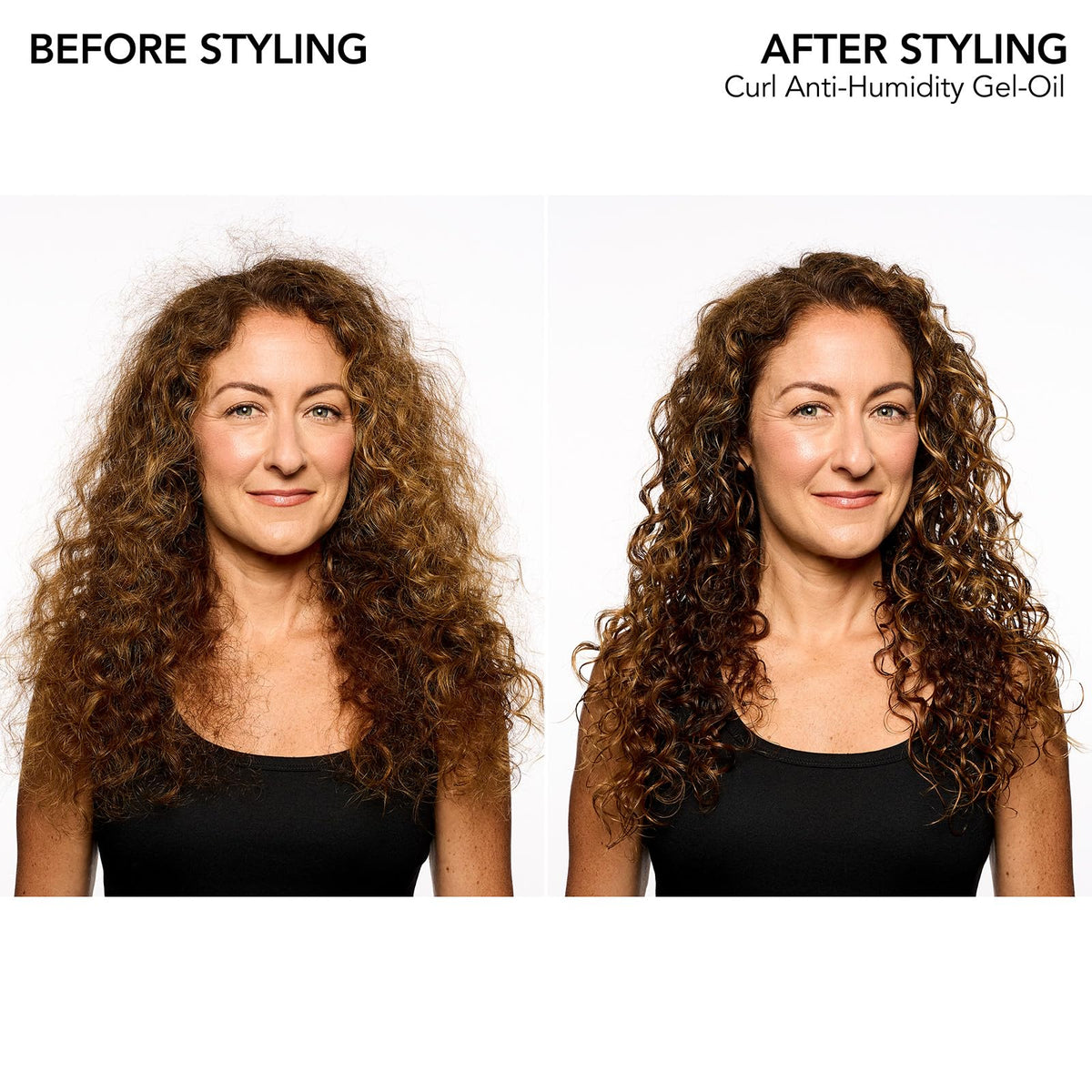 Bumble and bumble gel-oil texture dispensed on palm showing lightweight, glossy consistency