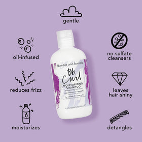 Bumble and bumble ingredients display with avocado coconut jojoba for moisture
