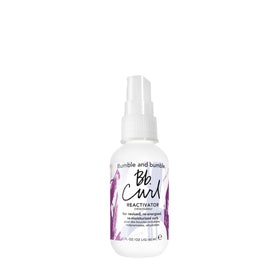 Bumble and bumble front packaging showing travel-size bottle and benefits