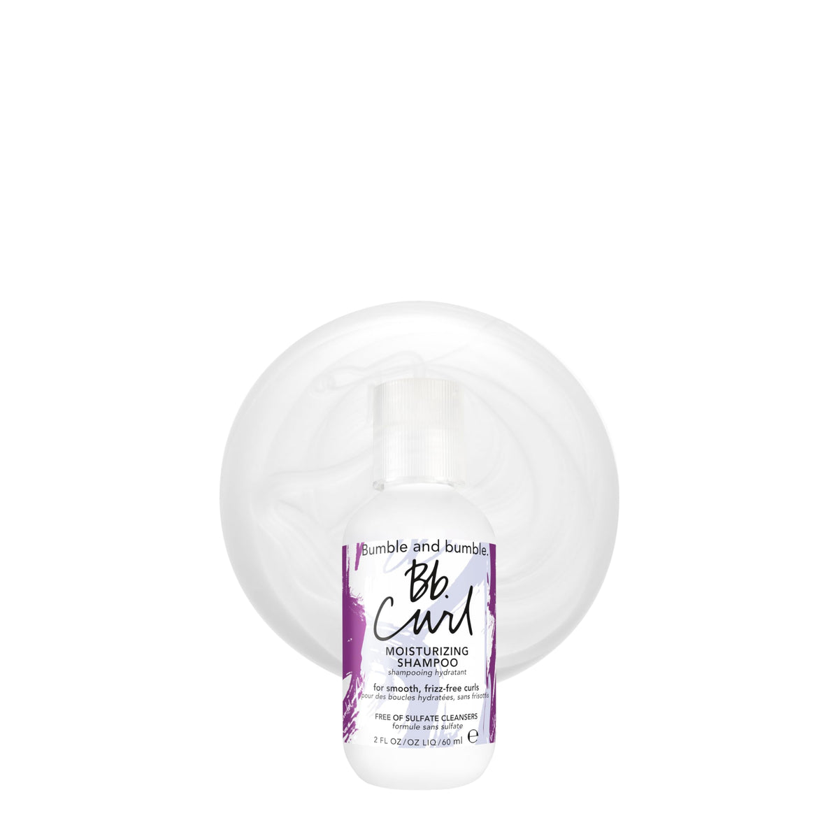 Bumble and bumble front packaging travel size shows compact bottle for convenient travel