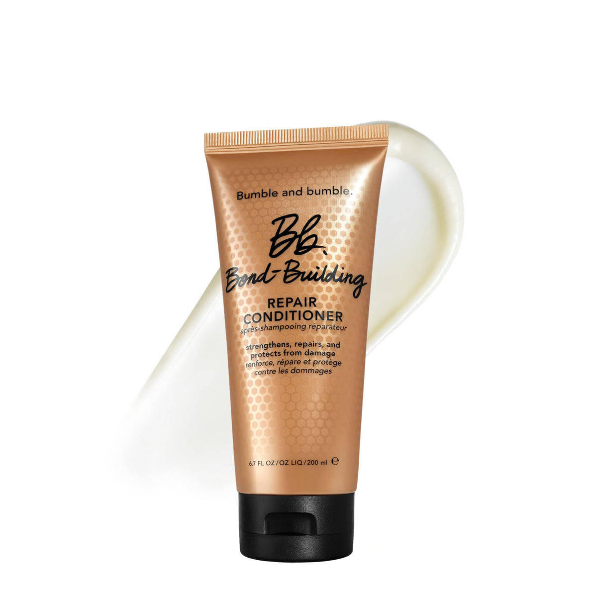 bumble and bumble front bottle showing clean packaging and benefit