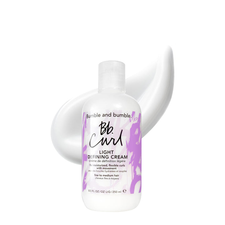 Bumble and bumble front packaging showing product benefit for defined curls