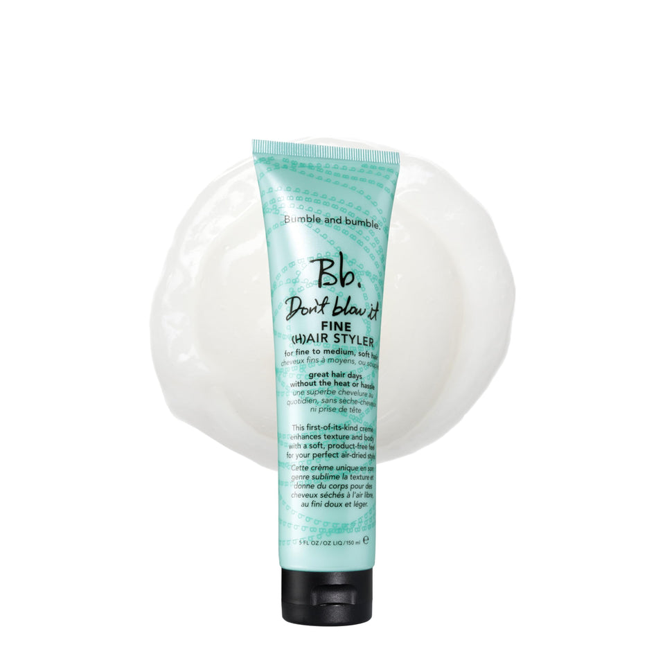Bumble and bumble front packaging showing product and benefit of lightweight styling