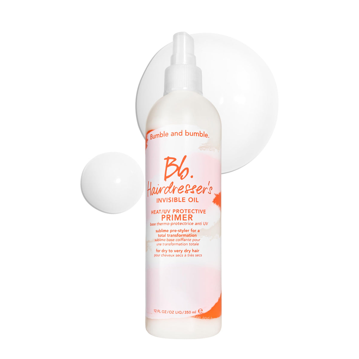 Bumble and bumble front packaging showing product and volume benefits