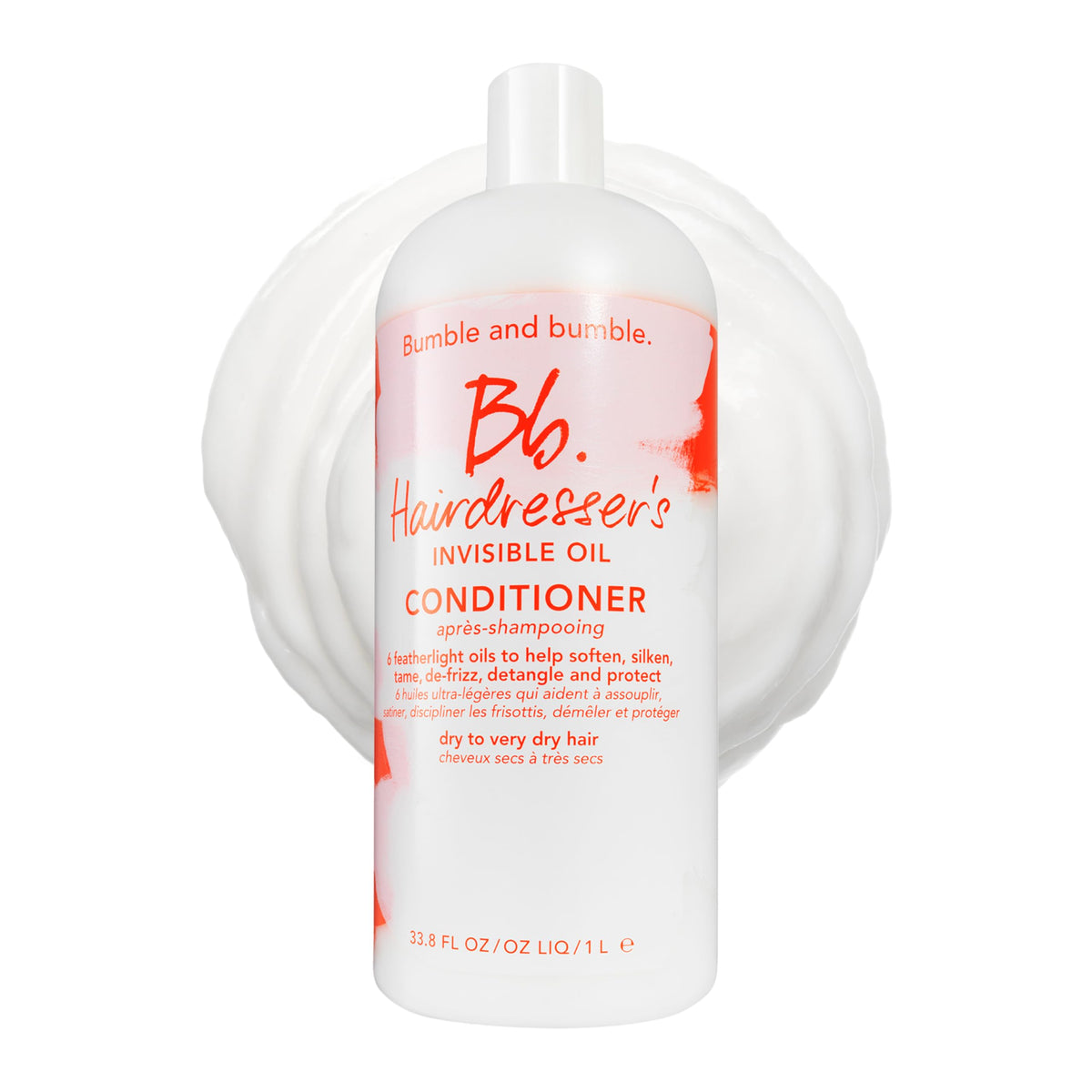Bumble and bumble front packaging showing brand and product benefits