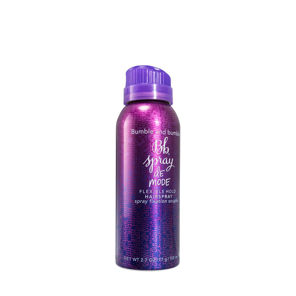 Bumble and bumble front packaging showing mini spray size and travel convenience