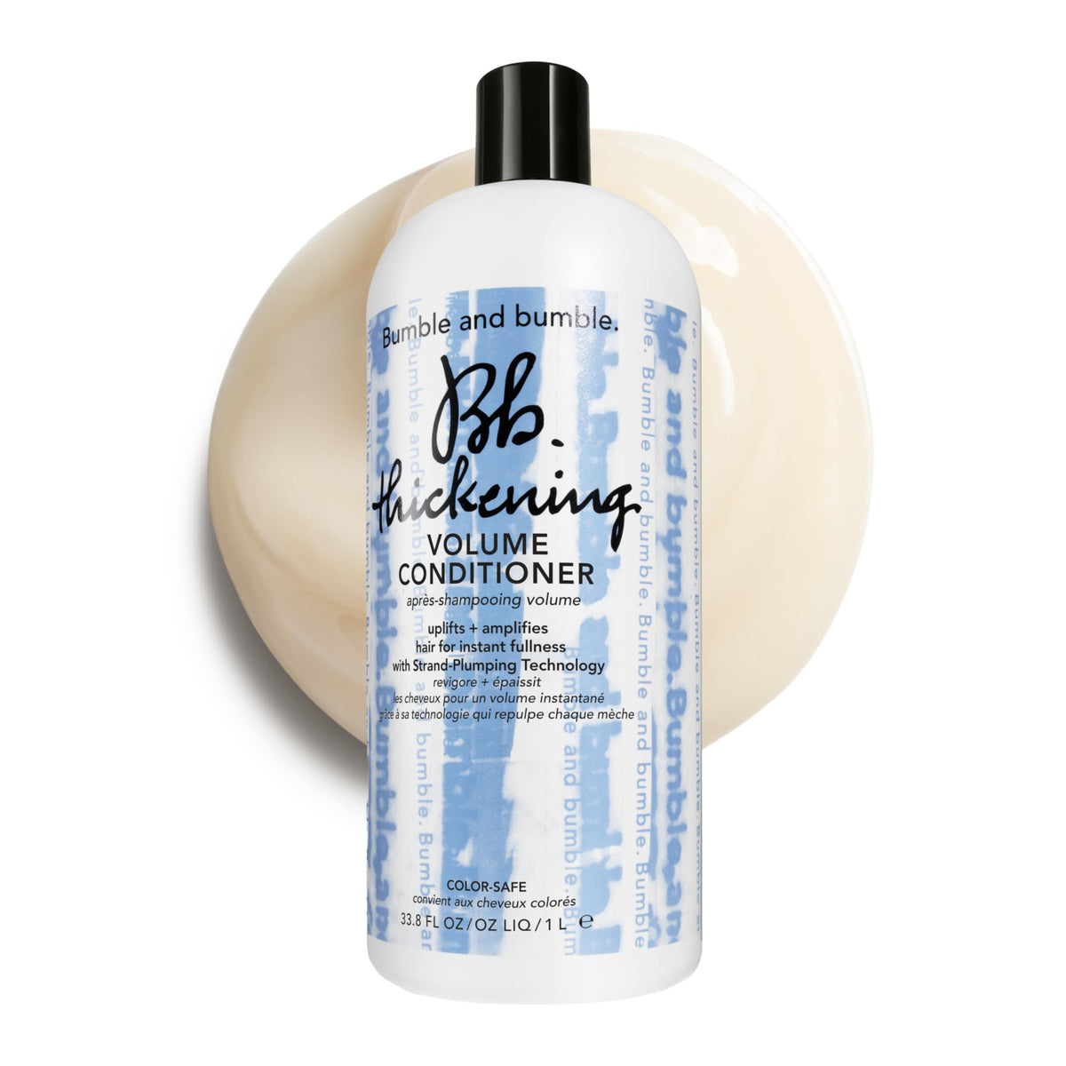 bumble and bumble front packaging showing bottle and label benefiting shelf appeal