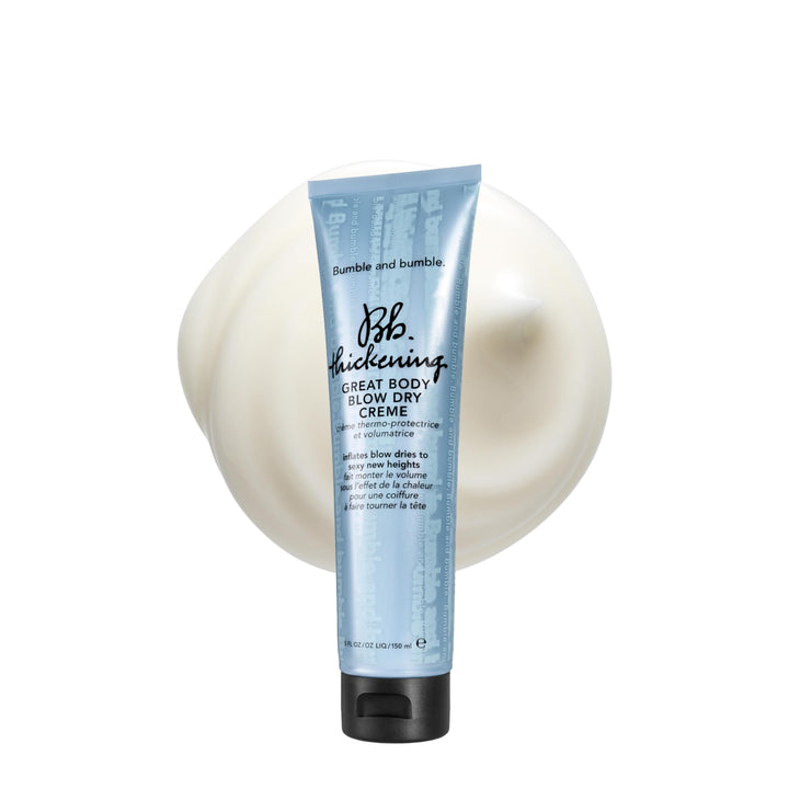 Bumble and bumble front packaging showing volumizing cream and brand