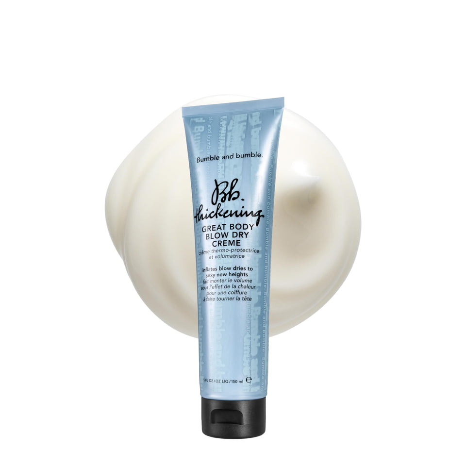 Bumble and bumble front packaging showing volumizing cream and brand