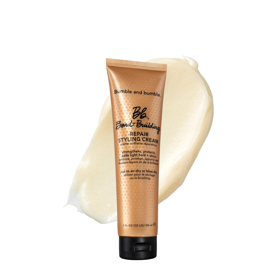 Bumble and bumble front packaging showing bottle and logo for instant strength