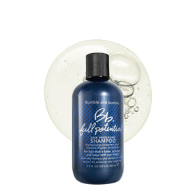 Bumble and bumble front packaging showing product and benefit of gentle exfoliation