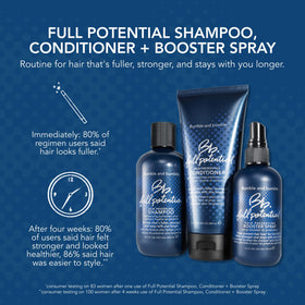 Bumble and bumble shampoo lather in hand illustrating easy application and reduced buildup