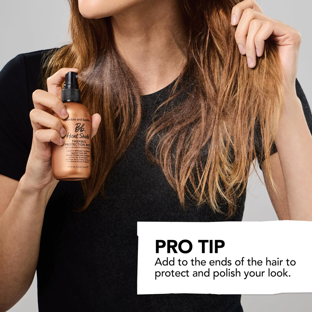 Bumble and bumble bottle inside travel pouch perfect for trips and touch-ups