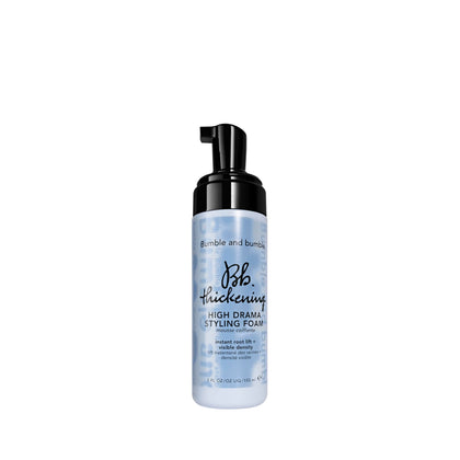 Bumble and bumble front packaging showing volumizing foam and size benefits