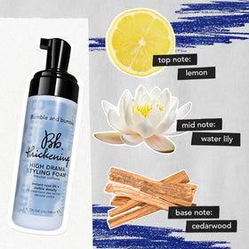 Bumble and bumble ingredient panel close-up showing peptides and antioxidants