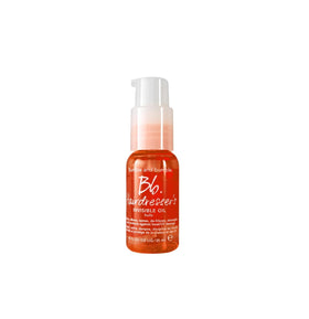 Bumble and bumble front packaging travel-size bottle showing compact design and portability