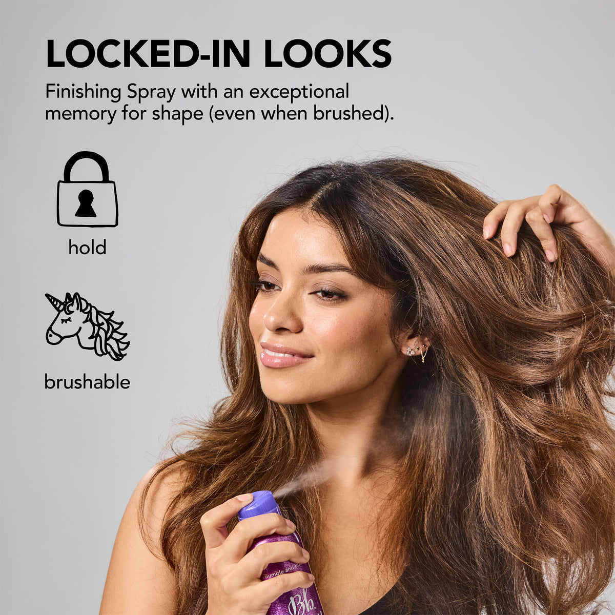 Bumble and bumble label closeup highlighting product name and usage details