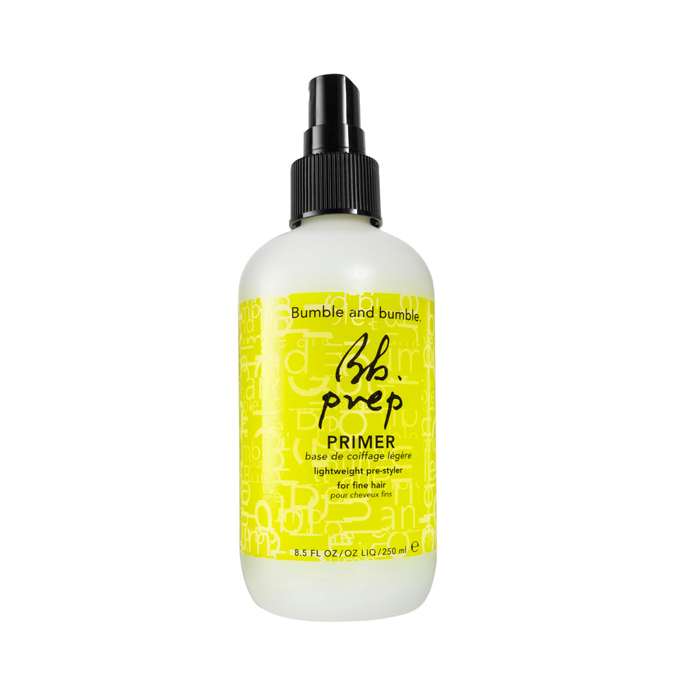 Bumble and bumble front packaging showing product and benefits