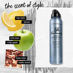 Bumble and bumble held in hand to show 3.6 oz scale for travel-friendly volume boost