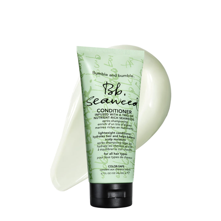 Bumble and bumble front packaging showing lightweight daily conditioner and benefits