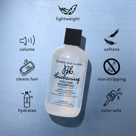 bumble and bumble applying shampoo to wet roots for instant lift