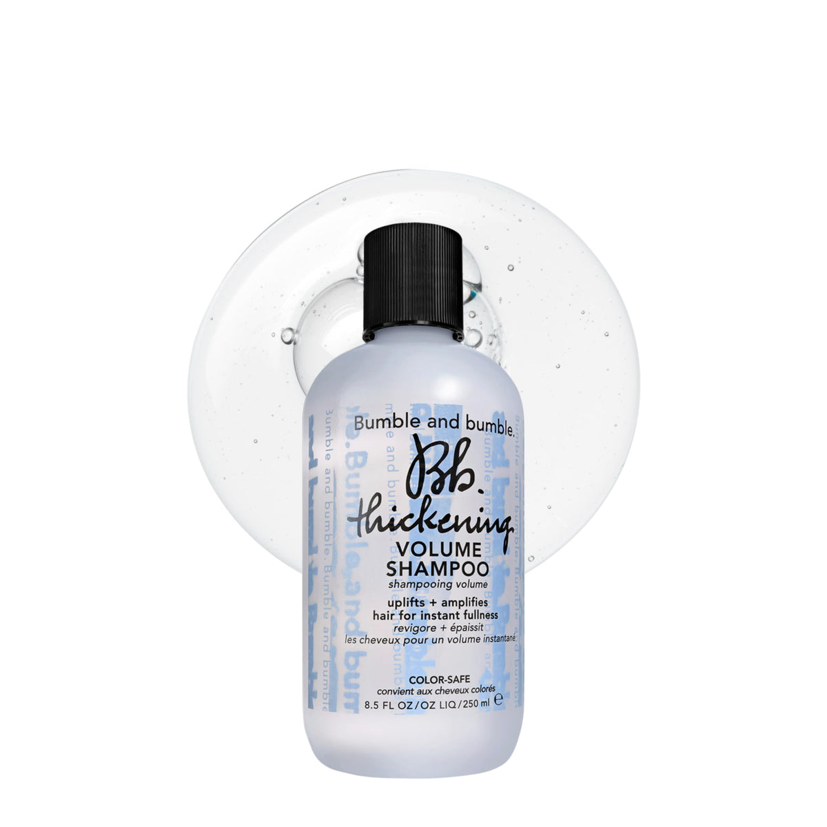 bumble and bumble front packaging showing product and benefits