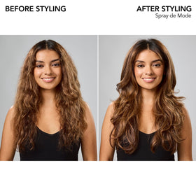 Bumble and bumble label detail highlighting flexible-hold benefit