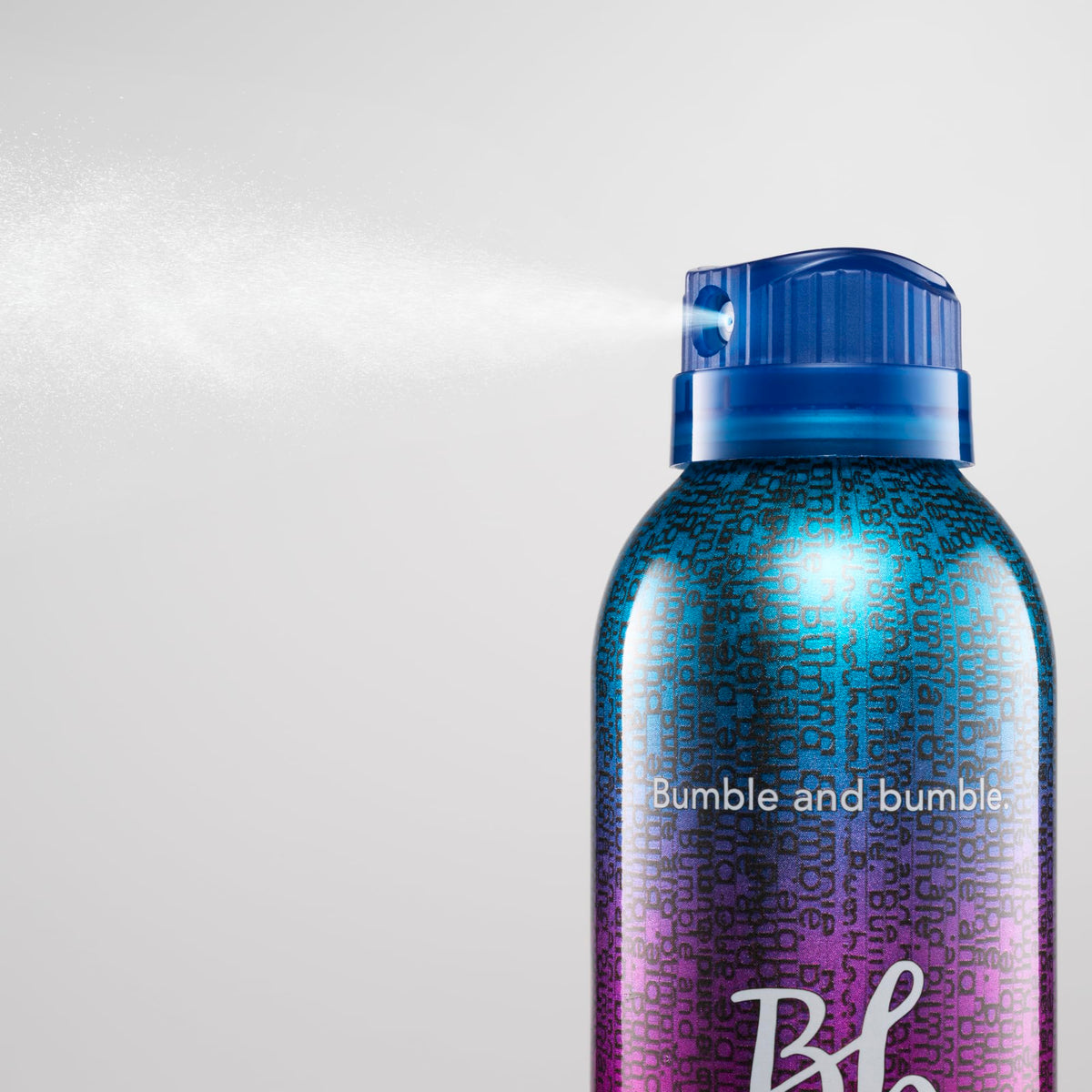 Bumble and bumble before-and-after hair demonstrating brushable finish
