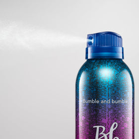 Bumble and bumble before-and-after hair demonstrating brushable finish