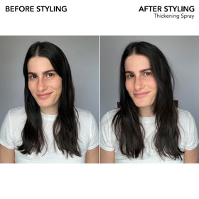 Bumble and bumble used during blow-dry for long-lasting volume and shape