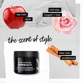 Product label close-up with ingredients and fragrance notes on Bumble and bumble