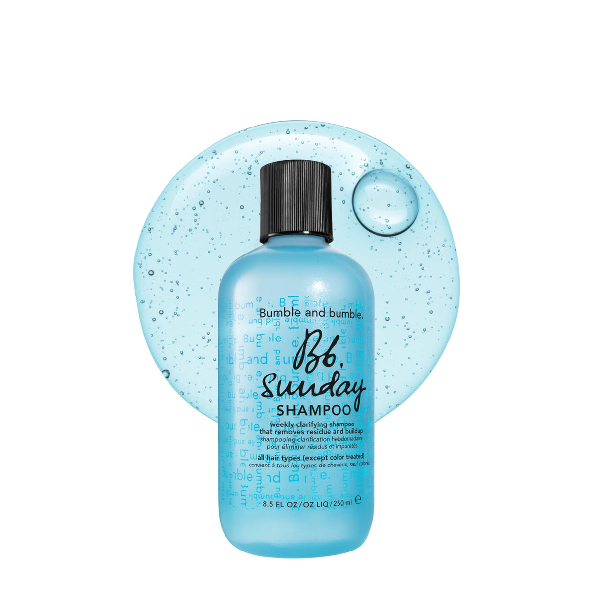 Bumble and bumble front packaging showing clear product identity and benefits