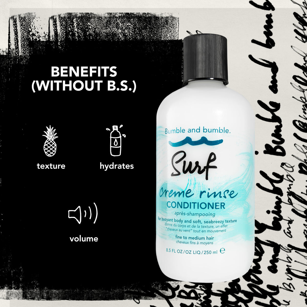 Bumble and bumble kelp extract close-up highlighting natural sea-botanical benefit