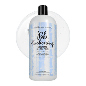 Bumble and bumble front bottle shot showing product packaging and clear branding benefit: recognizable design