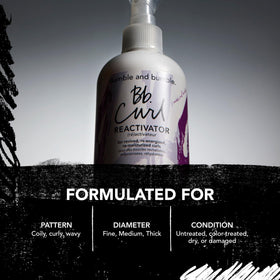 Bumble and bumble bottle on bathroom shelf suggesting daily styling convenience benefit