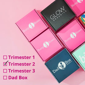 Bump Boxes lifestyle baby shower scene showing set gifted and joyful celebration
