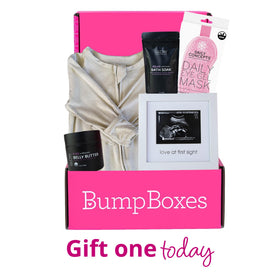 Bump Boxes sonogram frame detail showing keepsake display and sentimental value