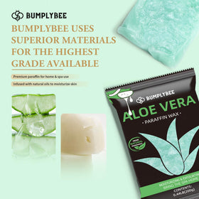 BUMPLYBEE melted wax close-up showing smooth texture and quick melt benefit