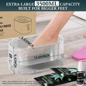 bumplybee open tub illustrating 3500ml capacity holding ample wax